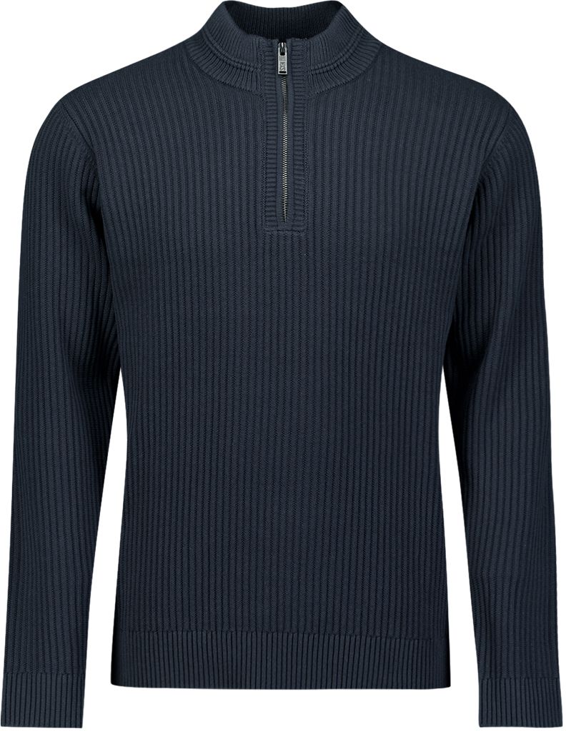 No Excess Halfzip Pullover Rib Navy - Größe XXL von No Excess