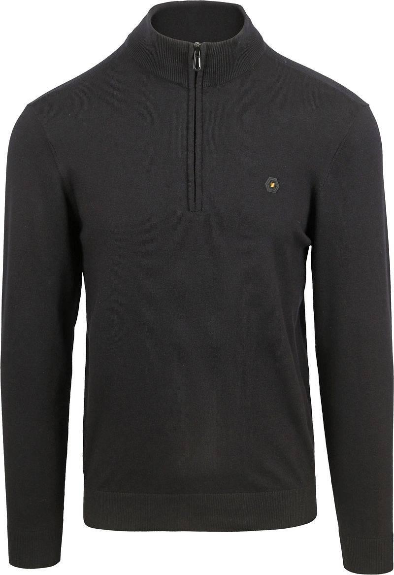 No Excess Halfzip Pullover Schwarz - Größe XXL von No Excess