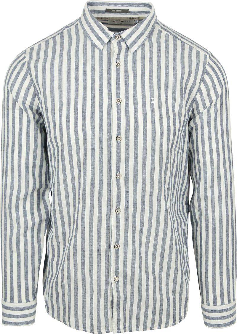 No Excess Hemd mit Streifen Blau - Größe 3XL von No Excess