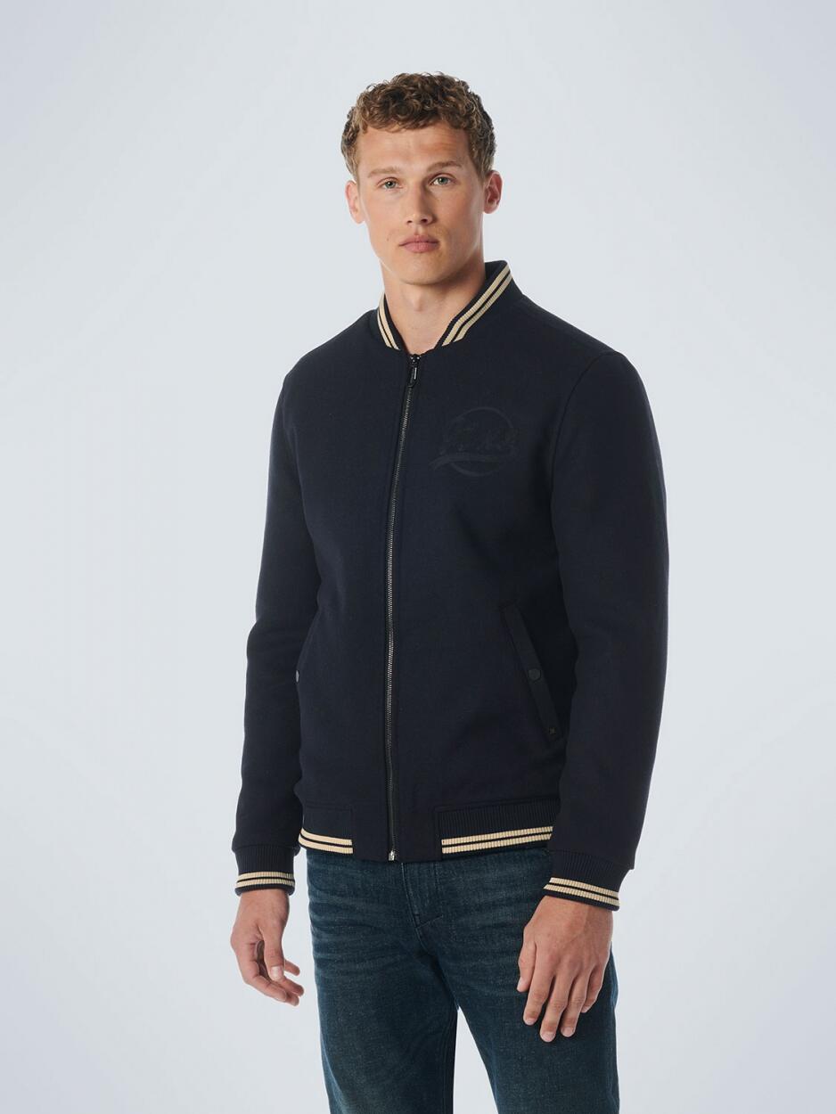 No Excess - Jacket Bomber Fit With Wool 2 Coloured Twill dark night - Gr. - L von No Excess