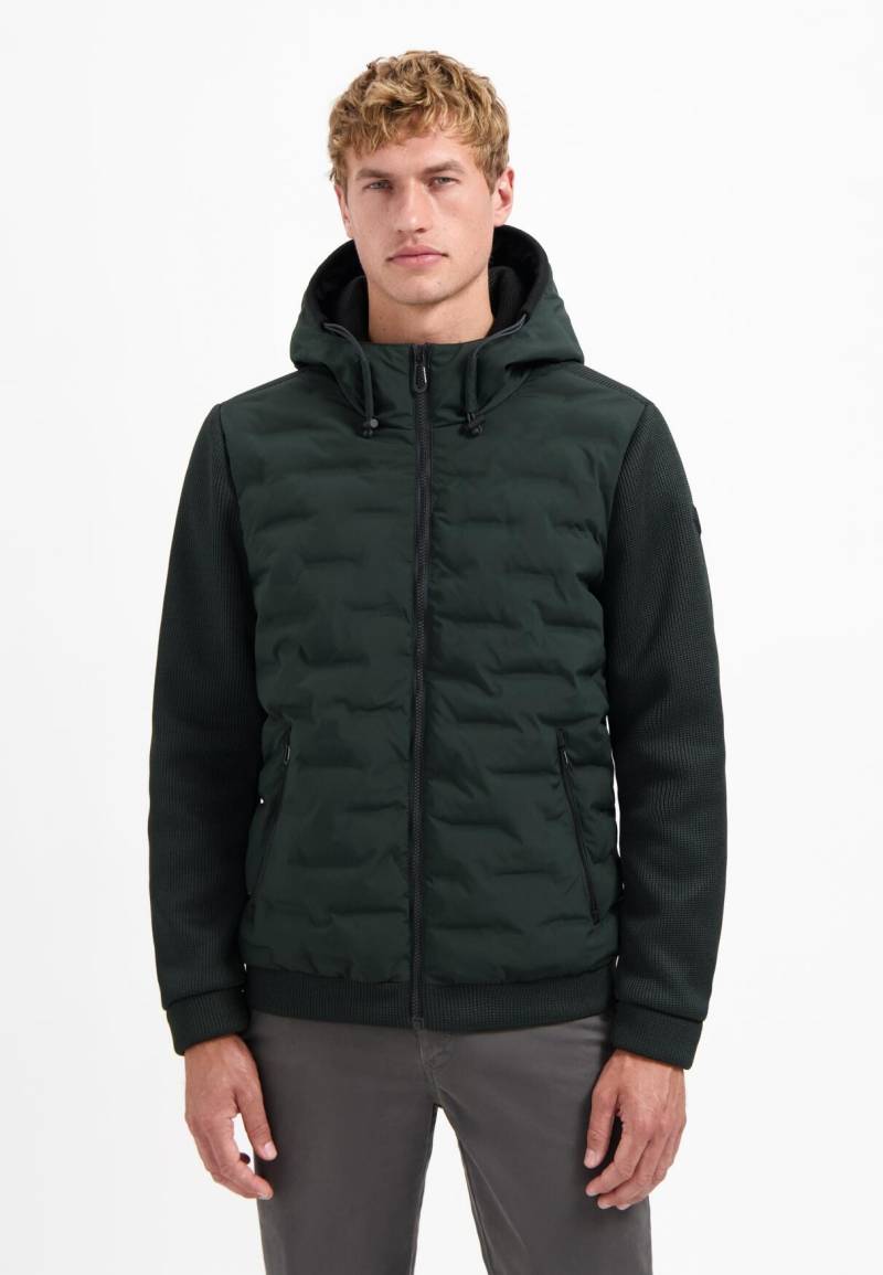 No Excess - Jacket Short Fit Sealed Hooded Knitted Mix dark steel - Gr. - M von No Excess