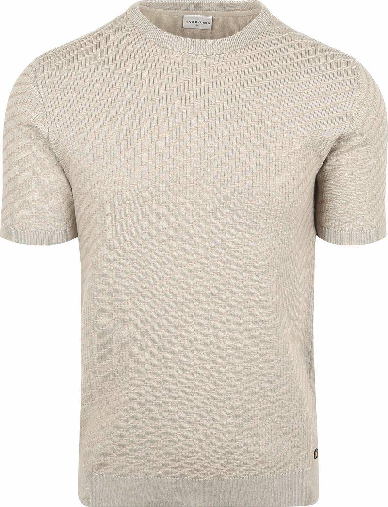 No-Excess Knitted T-Shirt Clay - Größe M von No Excess