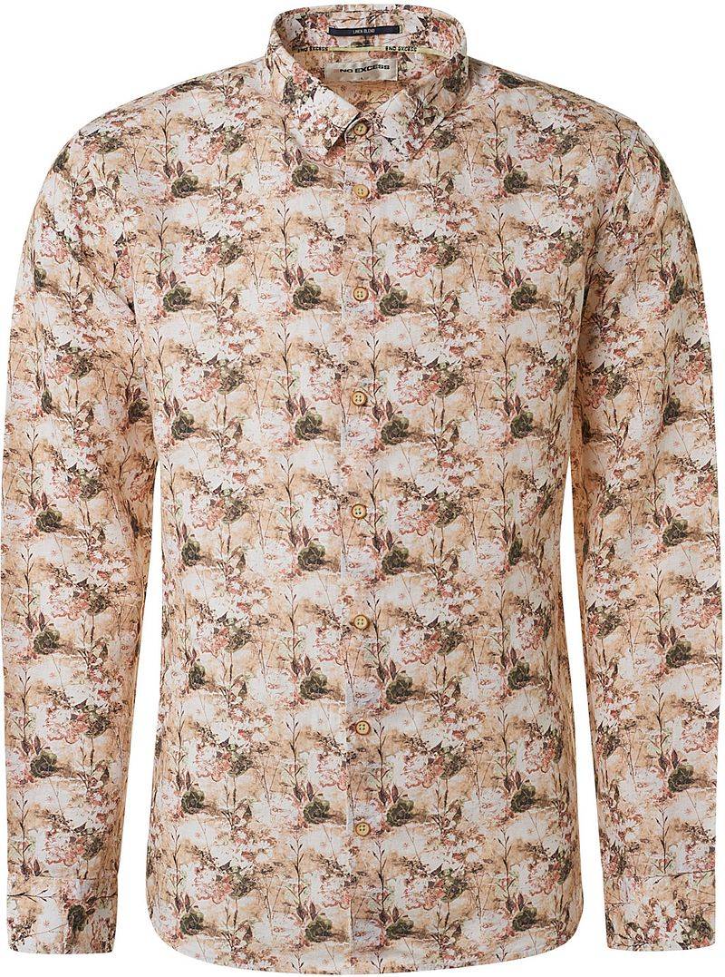 No Excess Leinen Hemd Blumenmuster Mehrfarben - Größe XXL von No Excess