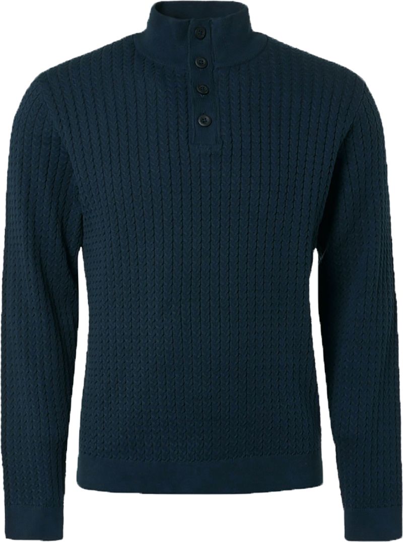 No Excess Mocker Pullover Navyblau - Größe 3XL von No Excess