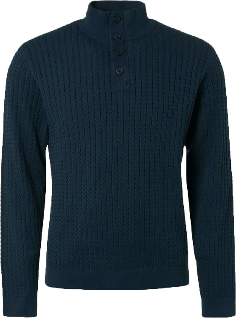 No Excess Mocker Pullover Navyblau - Größe XL von No Excess