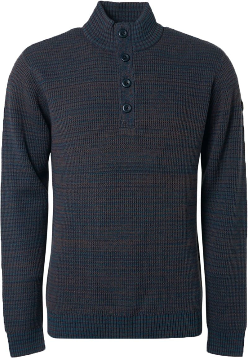 No Excess Mocker Pullover Navy Melange - Größe L von No Excess