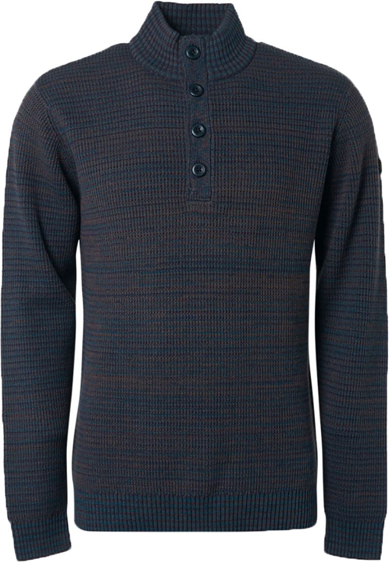 No Excess Mocker Pullover Navy Melange - Größe XL von No Excess