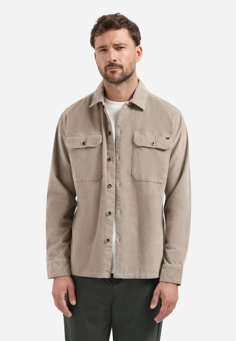 No Excess - Overshirt Buttons Twill Stretch clay - Gr. - L von No Excess