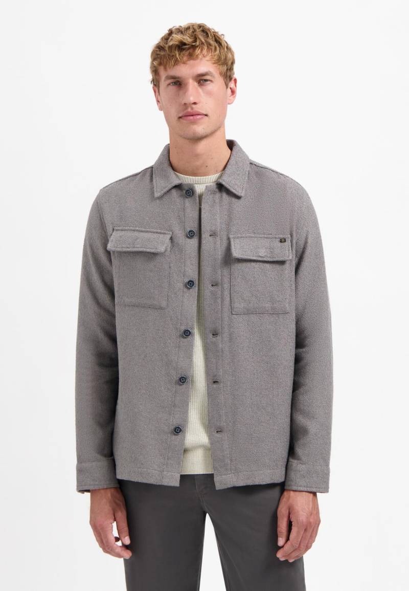 No Excess - Overshirt Full Button Stretch grey - Gr. - L von No Excess