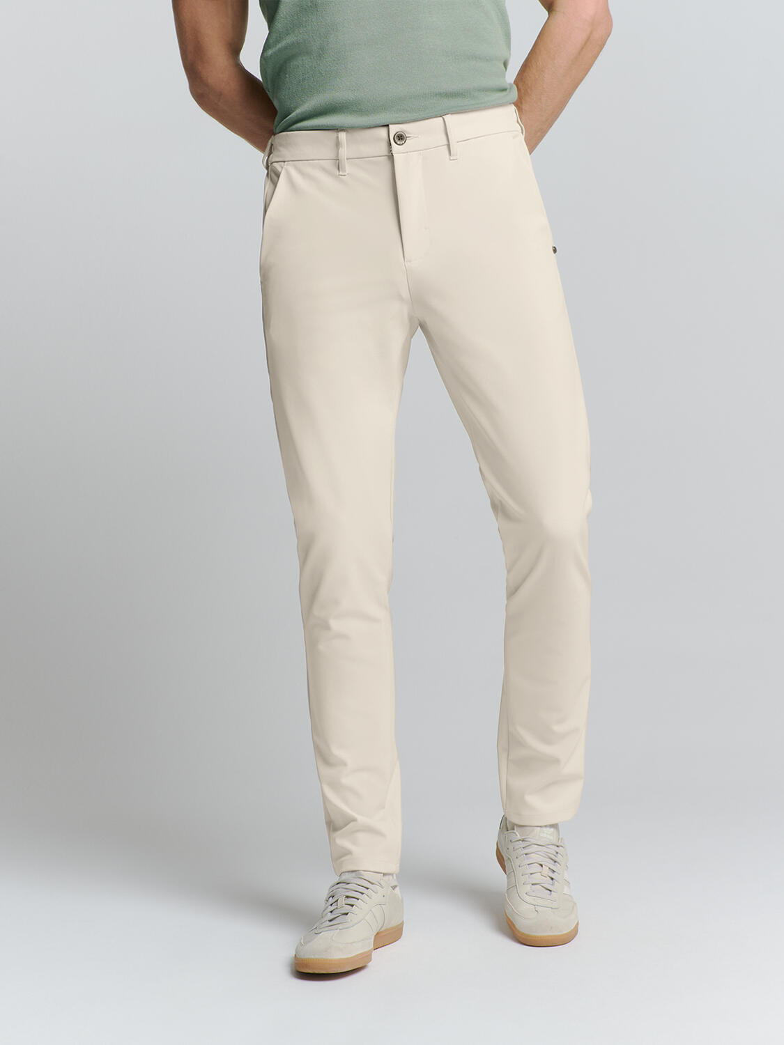 No Excess - Pants Chino 4-Way Stretch Sedoc cement von No Excess