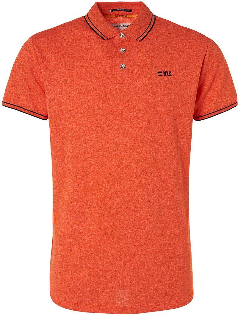 No Excess Polo Garment Dye Orange - Größe XXL von No Excess