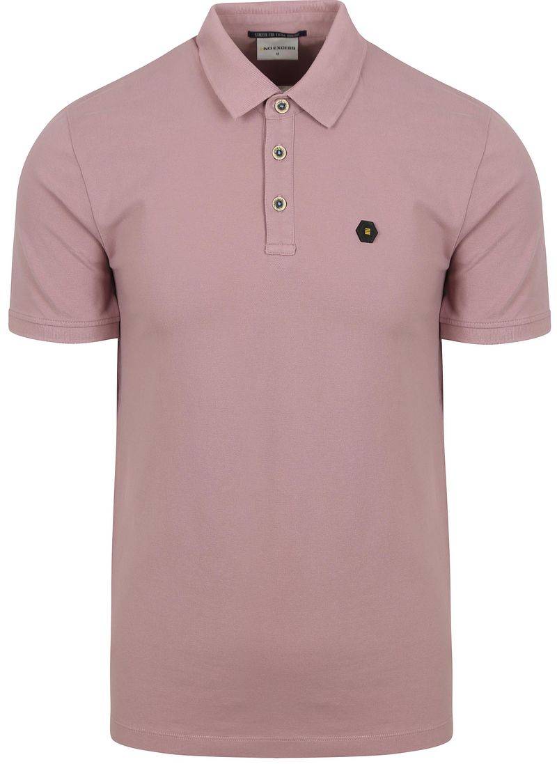 No Excess Poloshirt Piqué Mauve - Größe XXL von No Excess