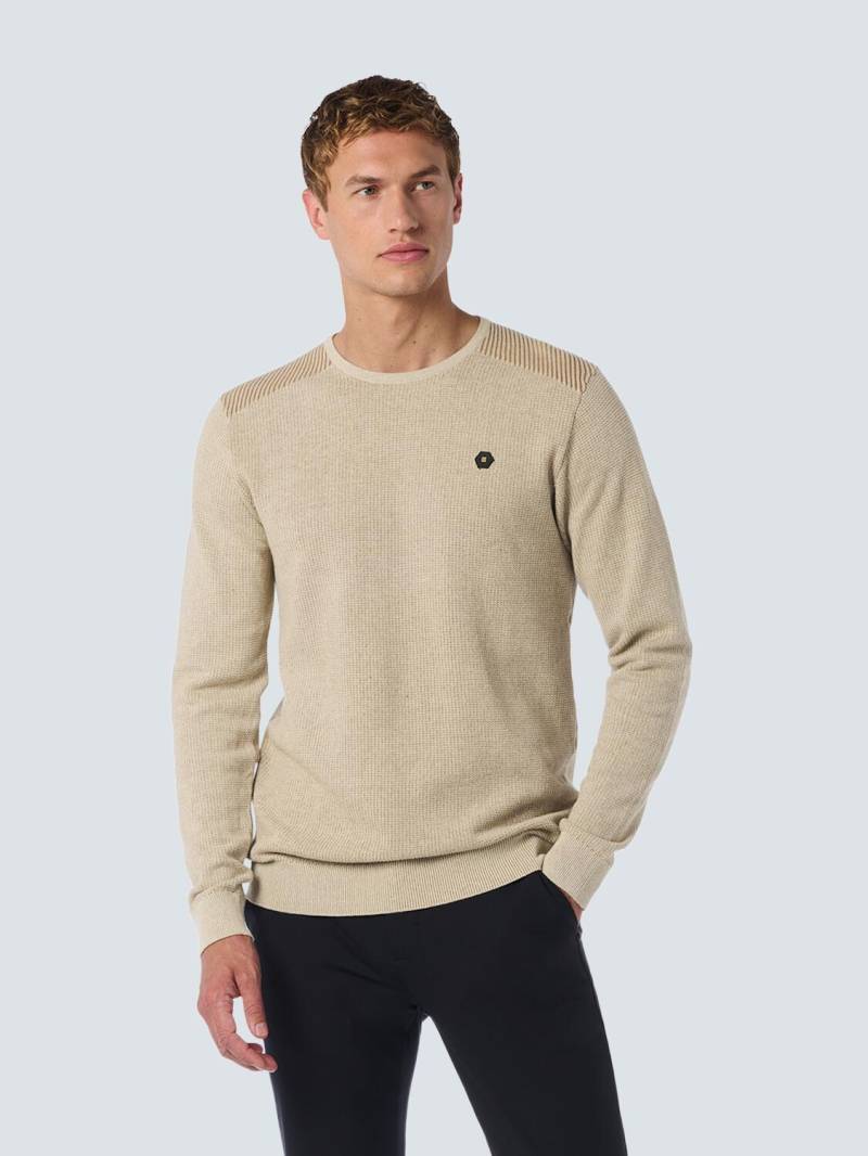 No Excess - Pullover Crewneck 2 Coloured Jacquard cement - Gr. - XL von No Excess