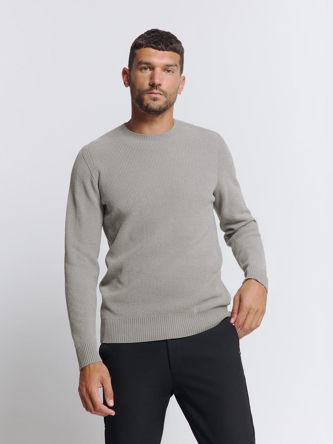 No Excess - Pullover Crewneck Chenille grey - Gr. - XXL von No Excess