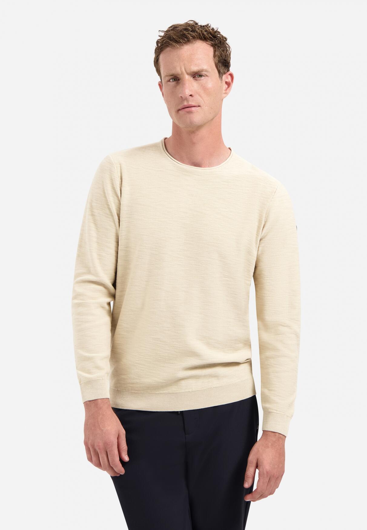No Excess - Pullover Crewneck Garment Dyed + Stone Washed cement - Gr. - XXXL von No Excess