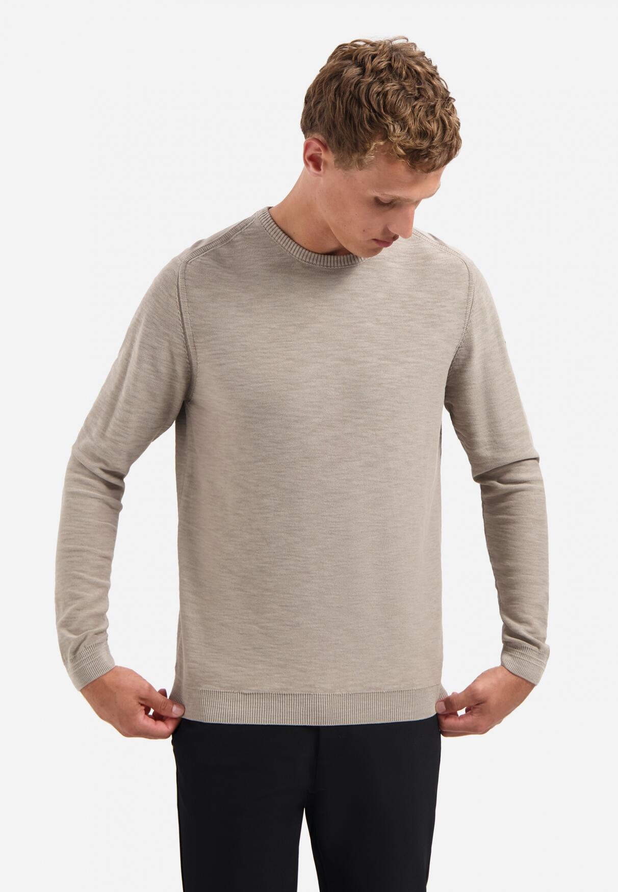 No Excess - Pullover Crewneck Garment Dyed + Stone Washed clay - Gr. - XL von No Excess
