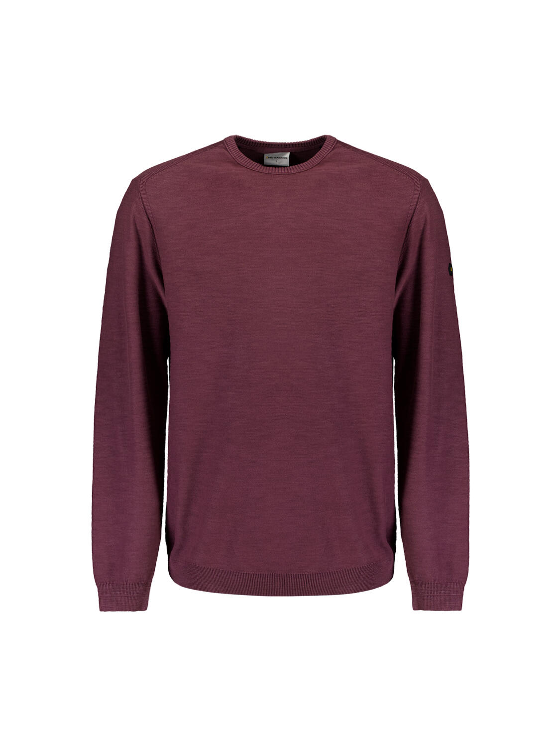 No Excess - Pullover Crewneck Garment Dyed + Stone Washed dark wine - Gr. - XL von No Excess