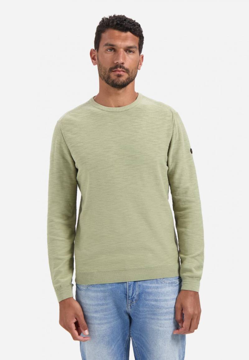 No Excess - Pullover Crewneck Garment Dyed + Stone Washed light moss - Gr. - S von No Excess