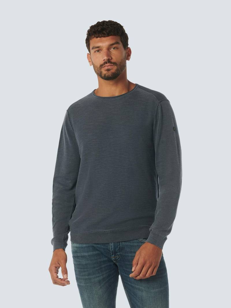No Excess - Pullover Crewneck Garment Dyed + Stone Washed night - Gr. - L von No Excess