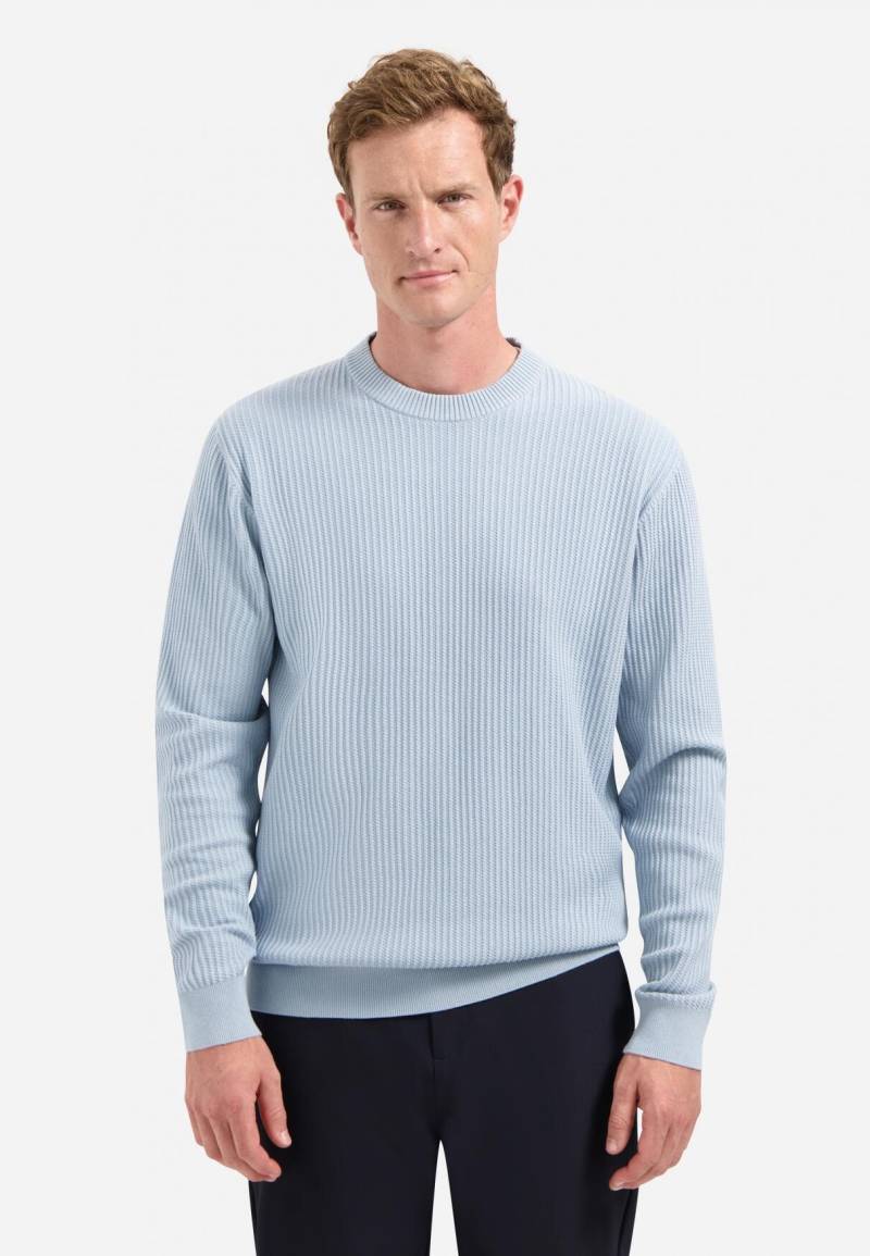 No Excess - Pullover Crewneck Rib dusty blue - Gr. - L von No Excess