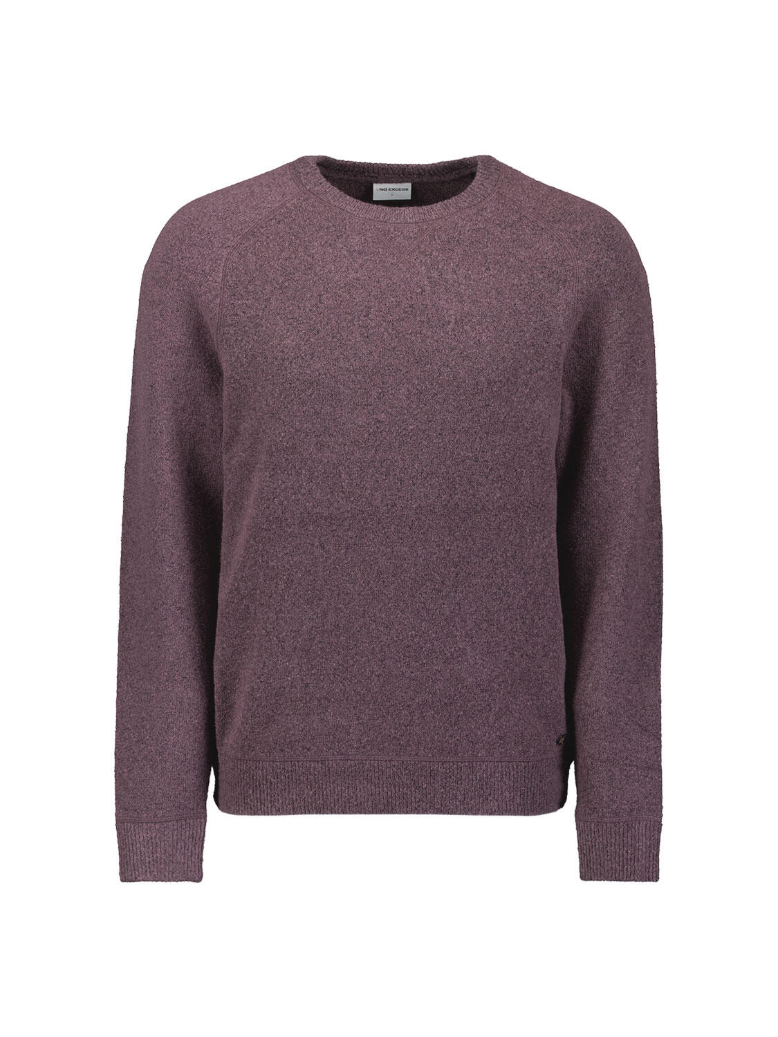 No Excess - Pullover Crewneck Soft Wool Blend dark wine - Gr. - L von No Excess