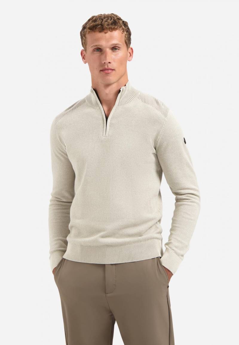No Excess - Pullover Half Zip Plated Structure Knit - Gr. - M von No Excess