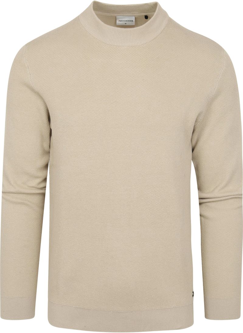 No Excess-Pullover Textur Beige - Größe XXL von No Excess