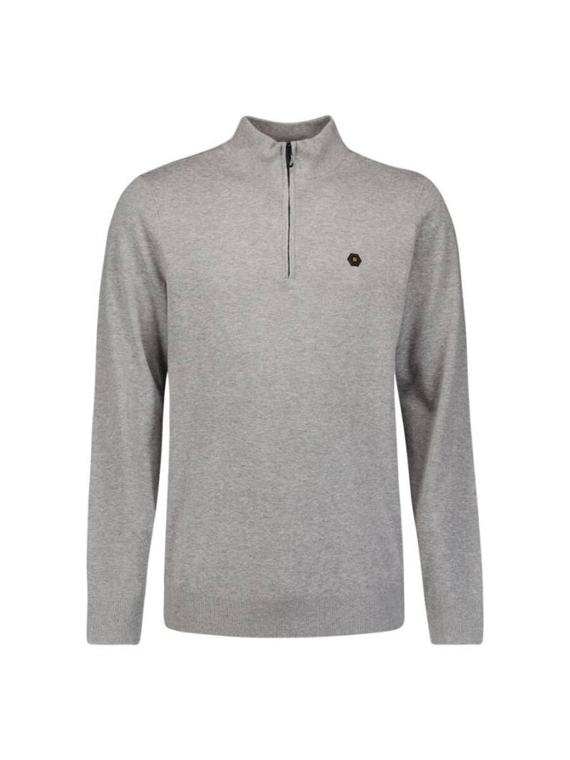 No Excess - Pullover mit Reißverschluss am Hals grau - Gr. - XXL von No Excess
