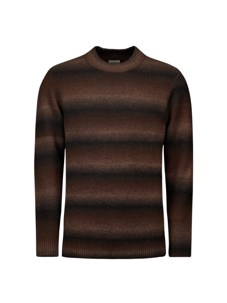 No Excess - Pullover mit Rundhalsausschnitt braun - Gr. - XXL von No Excess