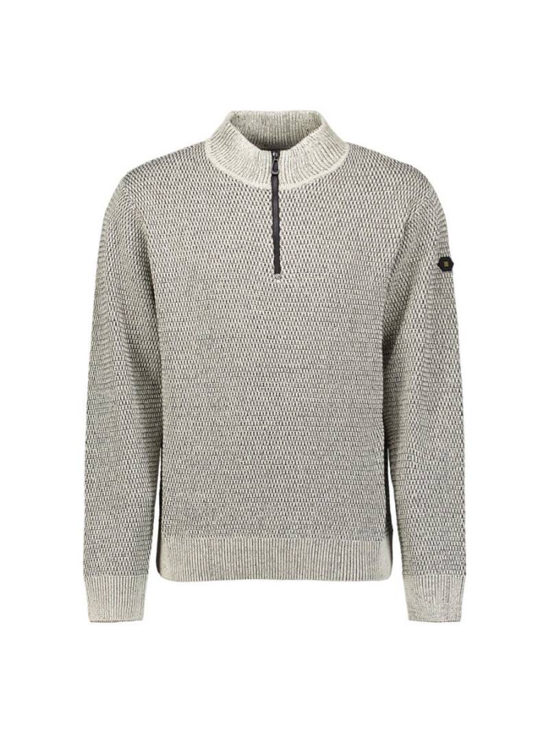 No Excess - Pullover mit sportlichem halbem Reißverschluss grau - Gr. - XXL von No Excess