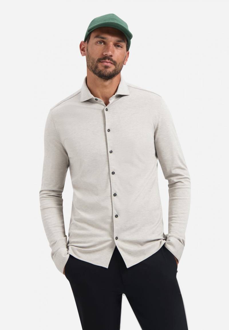 No Excess - Shirt Jersey Melange Stretch clay - Gr. - L von No Excess