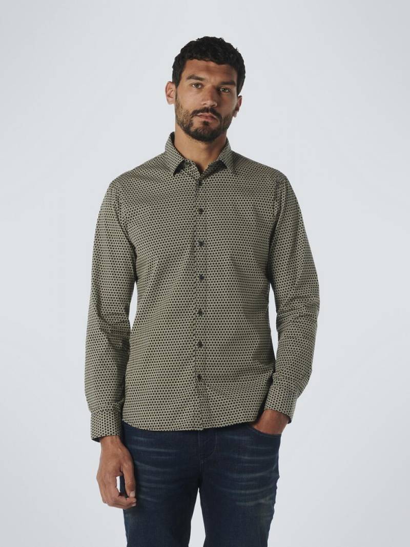 No Excess - Shirt Stretch Allover Printed army - Gr. - M von No Excess