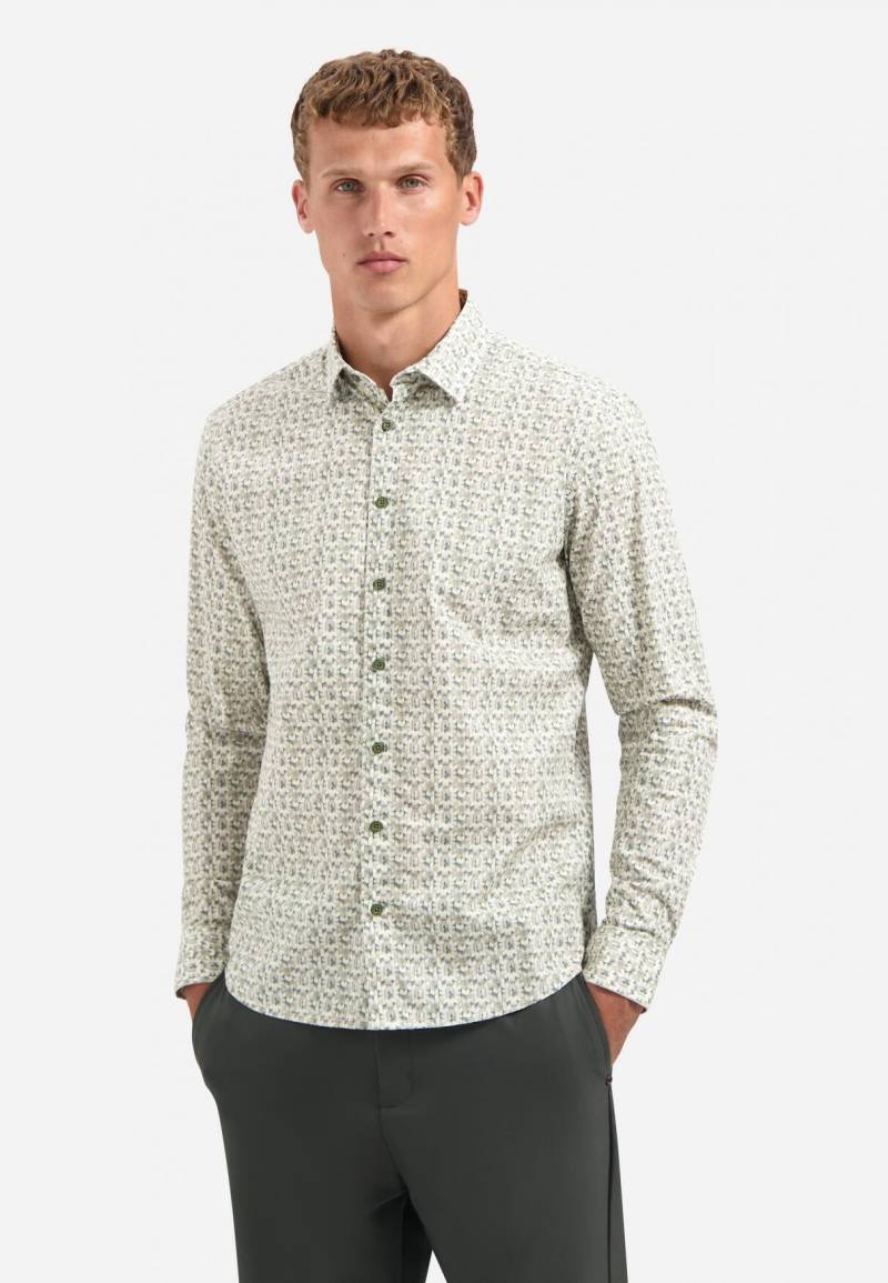 No Excess - Shirt Stretch Allover Printed dark green - Gr. - M von No Excess