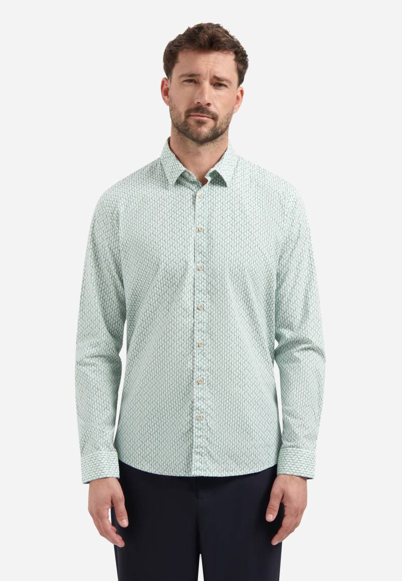 No Excess - Shirt Stretch Allover Printed seablue - Gr. - XXXL von No Excess