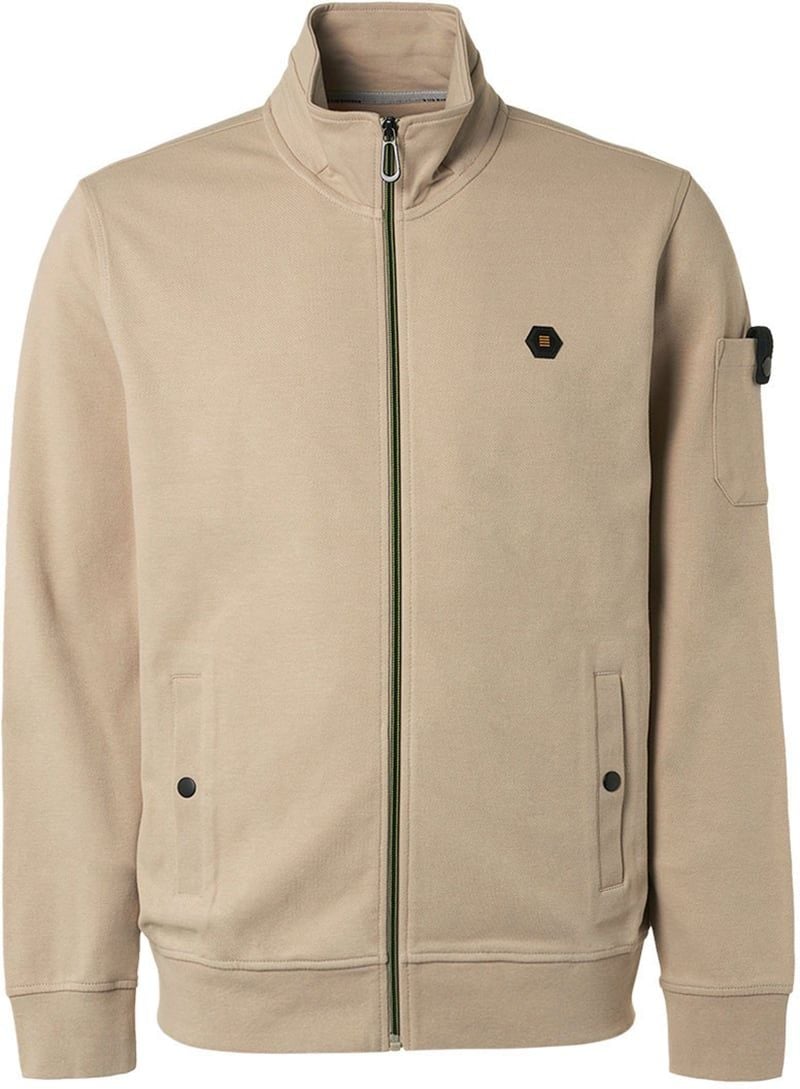 No Excess-Strickjacke Twill Beige - Größe L von No Excess