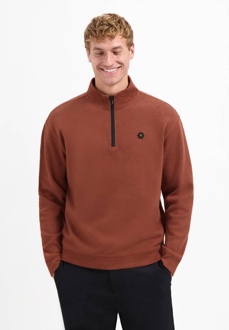 No Excess - Sweater Half Zip Soft Rib Relaxed fit - Gr. - XXL von No Excess