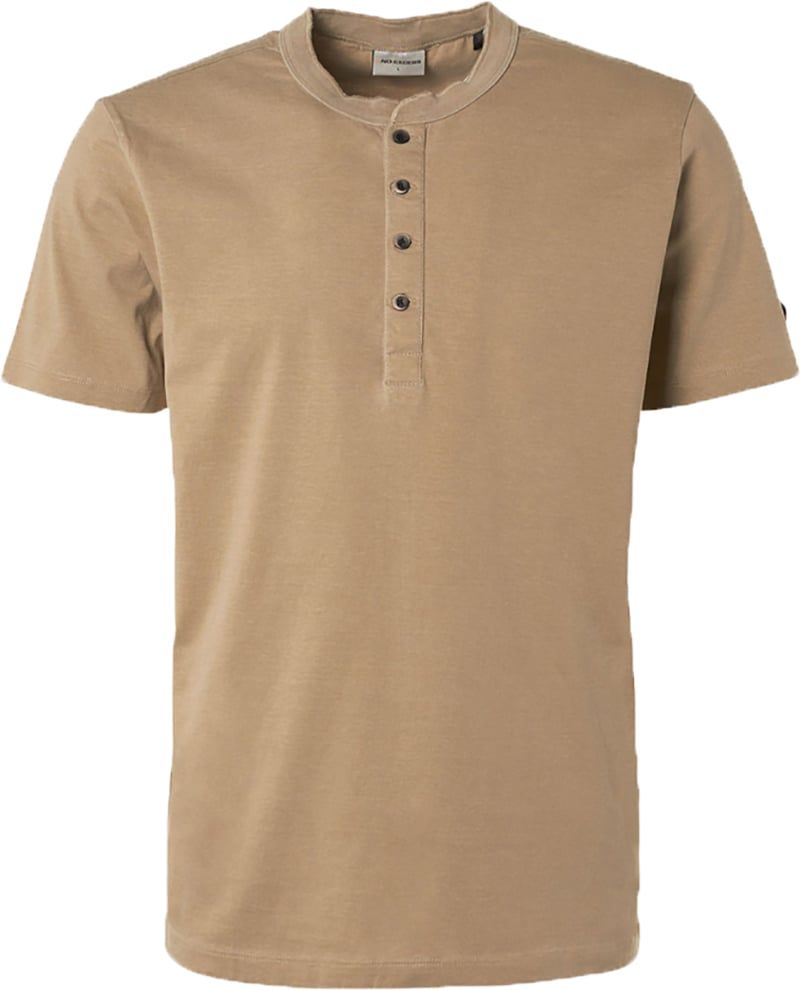 No Excess T-Shirt Knopf Khaki - Größe M von No Excess