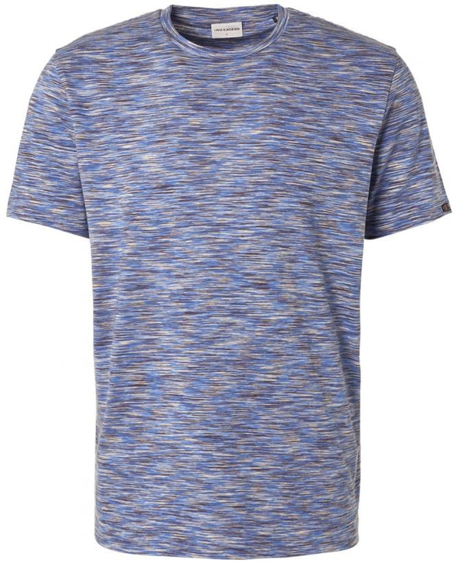 No Excess T-Shirt Melange Blau - Größe XL von No Excess