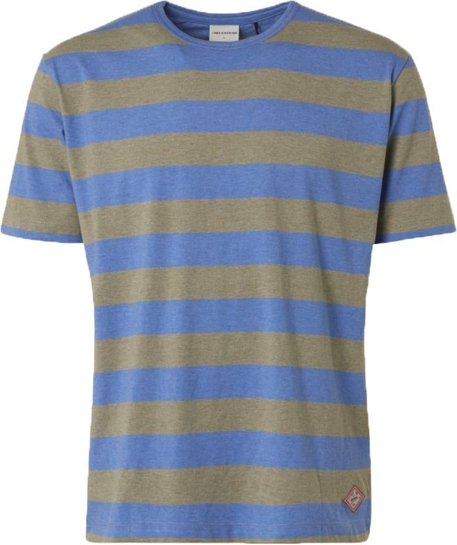 No Excess T-Shirt Streifen Blau Grün - Größe XL von No Excess
