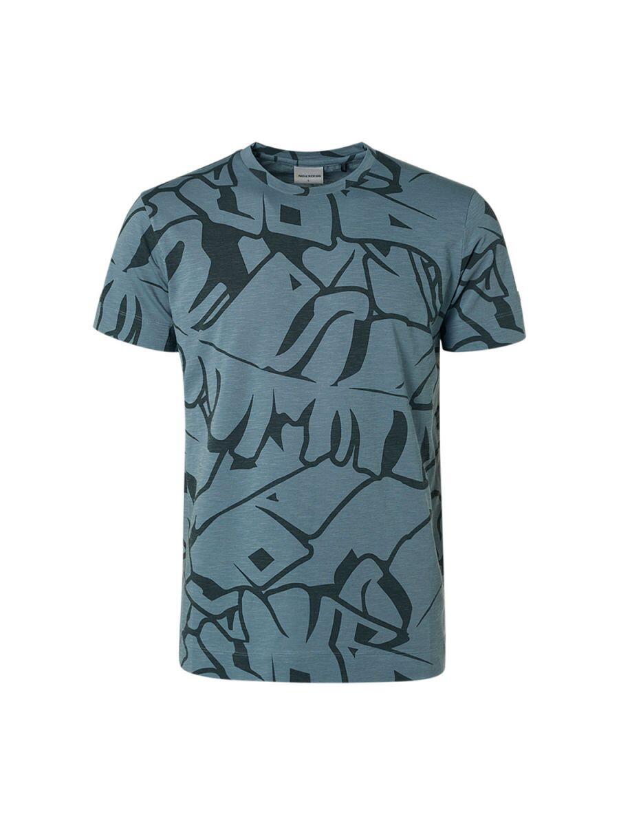 No Excess - T-Shirt mit Allover-Print grau - Gr. - M von No Excess