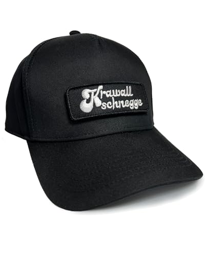 No Face No Name Basecap Krawallschnegge in schwarz I Unisex frei einstellbar I bestickter Patch I Snapback Cap Kappe Mütze von No Face No Name