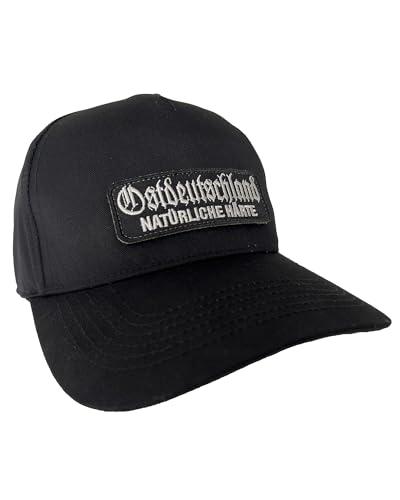 No Face No Name Basecap Ostdeutschland Natürliche Härte in schwarz Unisex frei einstellbar (schwarz) von No Face No Name