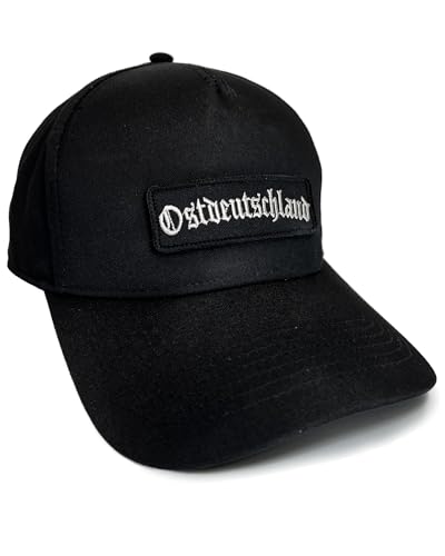 No Face No Name Basecap Ostdeutschland in schwarz I Unisex frei einstellbar I bestickter Patch I Snapback Cap Kappe Mütze von No Face No Name
