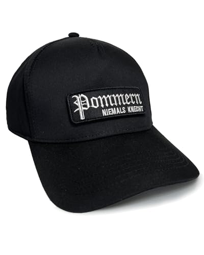 No Face No Name Basecap POMMERN Niemals Knecht in schwarz I Unisex frei einstellbar I bestickter Patch I Snapback Cap Kappe Mütze von No Face No Name