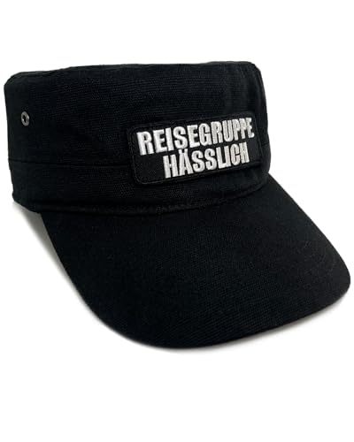 No Face No Name Military Cap Reisegruppe Hässlich in schwarz I Unisex frei einstellbar I bestickter Patch I Army Basecap Snapback Kappe Mütze von No Face No Name