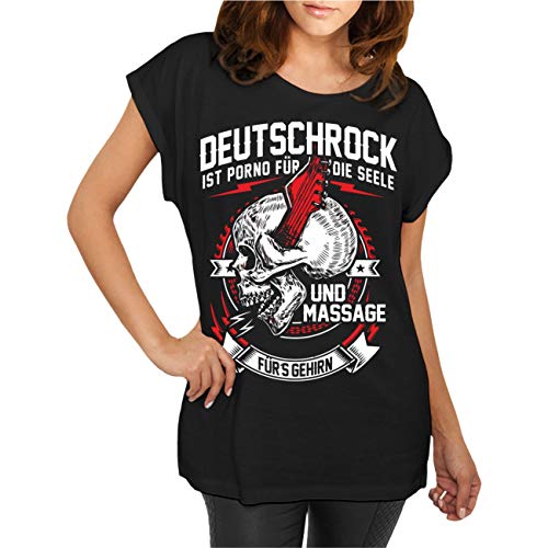 Frauen und Damen T-Shirt Deutschrock FCK You All (mit Rückendruck) Größe XS - 5XL von No Fight No Glory