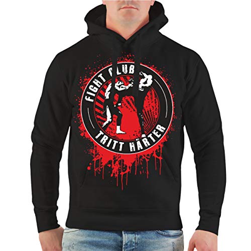 Herren Kapuzenpullover Fight Club Tritt härter Wir bewegen Menschen Größe S - 5XL von No Fight No Glory