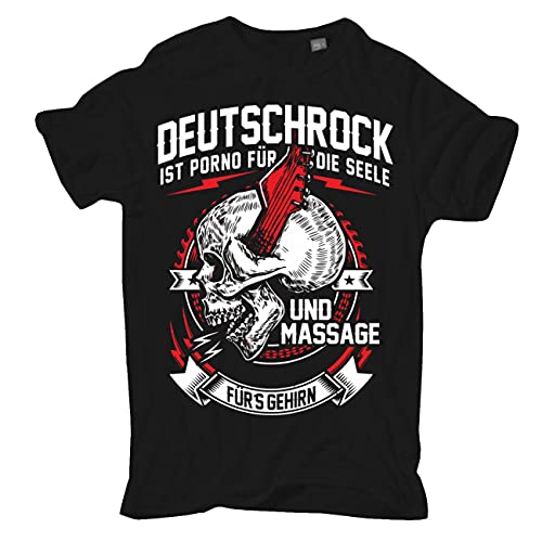 Herren Tshirt DeutschRock mit Rückendruck Anti Rap S bis 5XL von No Fight No Glory