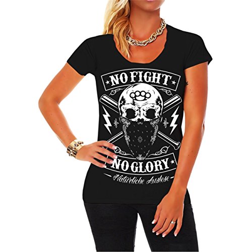 No Fight No Glory Frauen und Girls Tshirt Fightwear Natürliche Auslese von No Fight No Glory