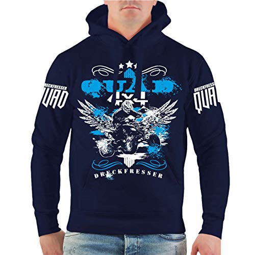 No Fight No Glory Herren Kapuzenpullover Dreckfresser Quad Größe S - 5XL von No Fight No Glory